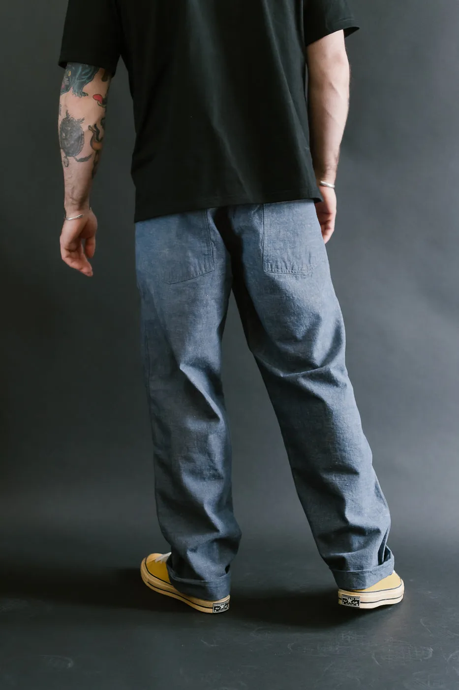01-5002-34 - Fatigue Pants Chambray - Standard Fit - Grape