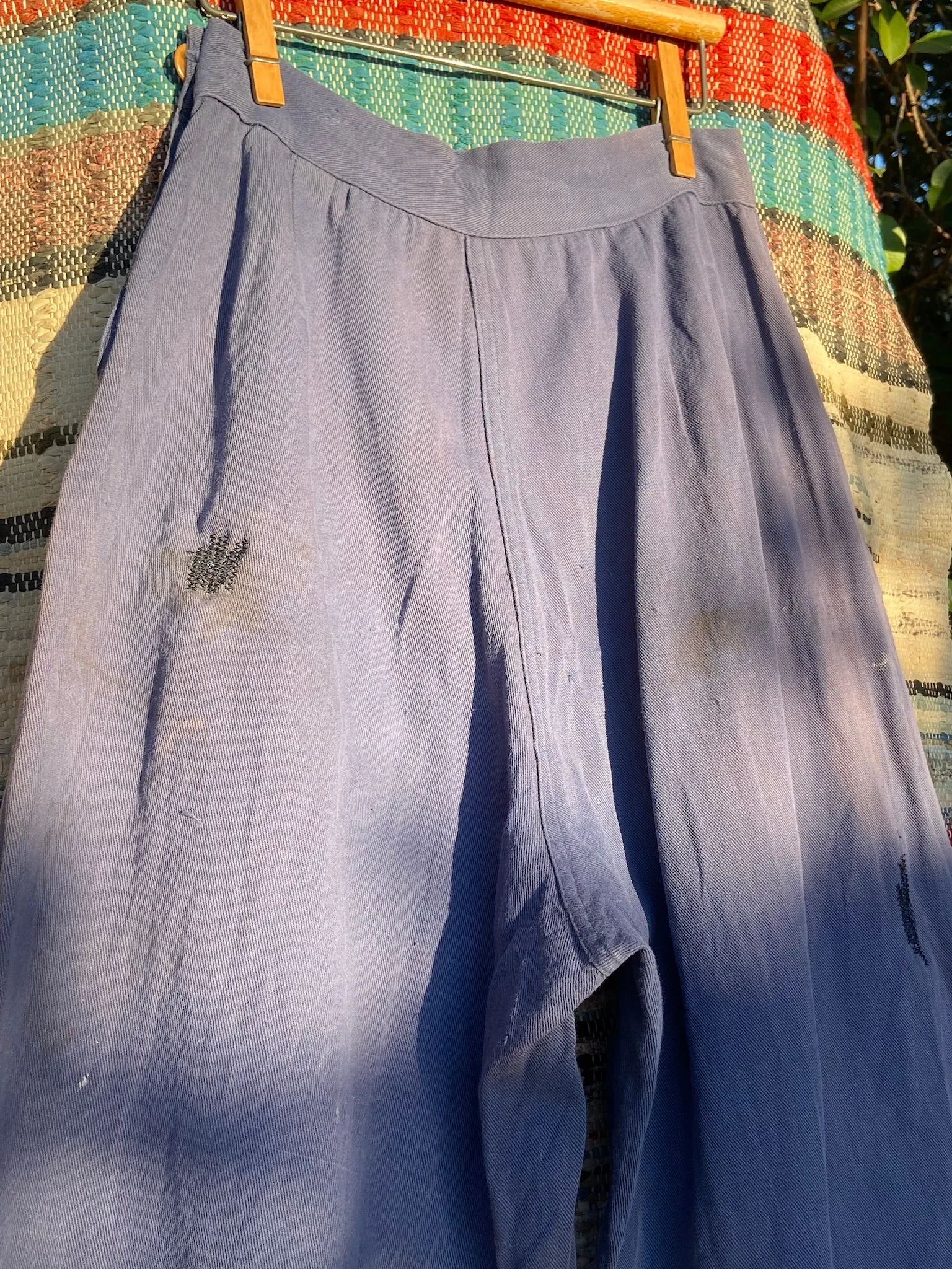 1930s Distressed/ Patched 1930s Side Button Trousers