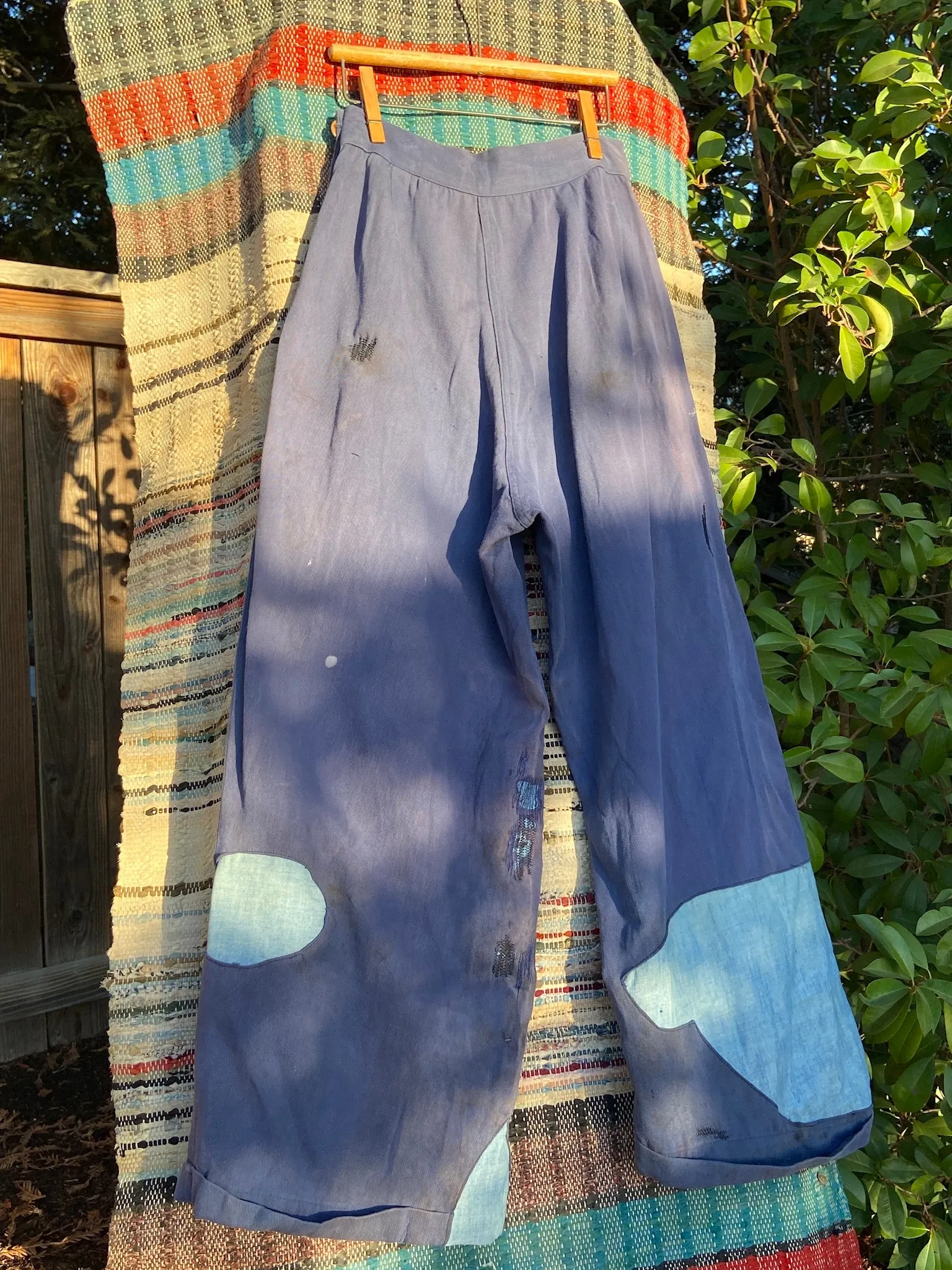 1930s Distressed/ Patched 1930s Side Button Trousers