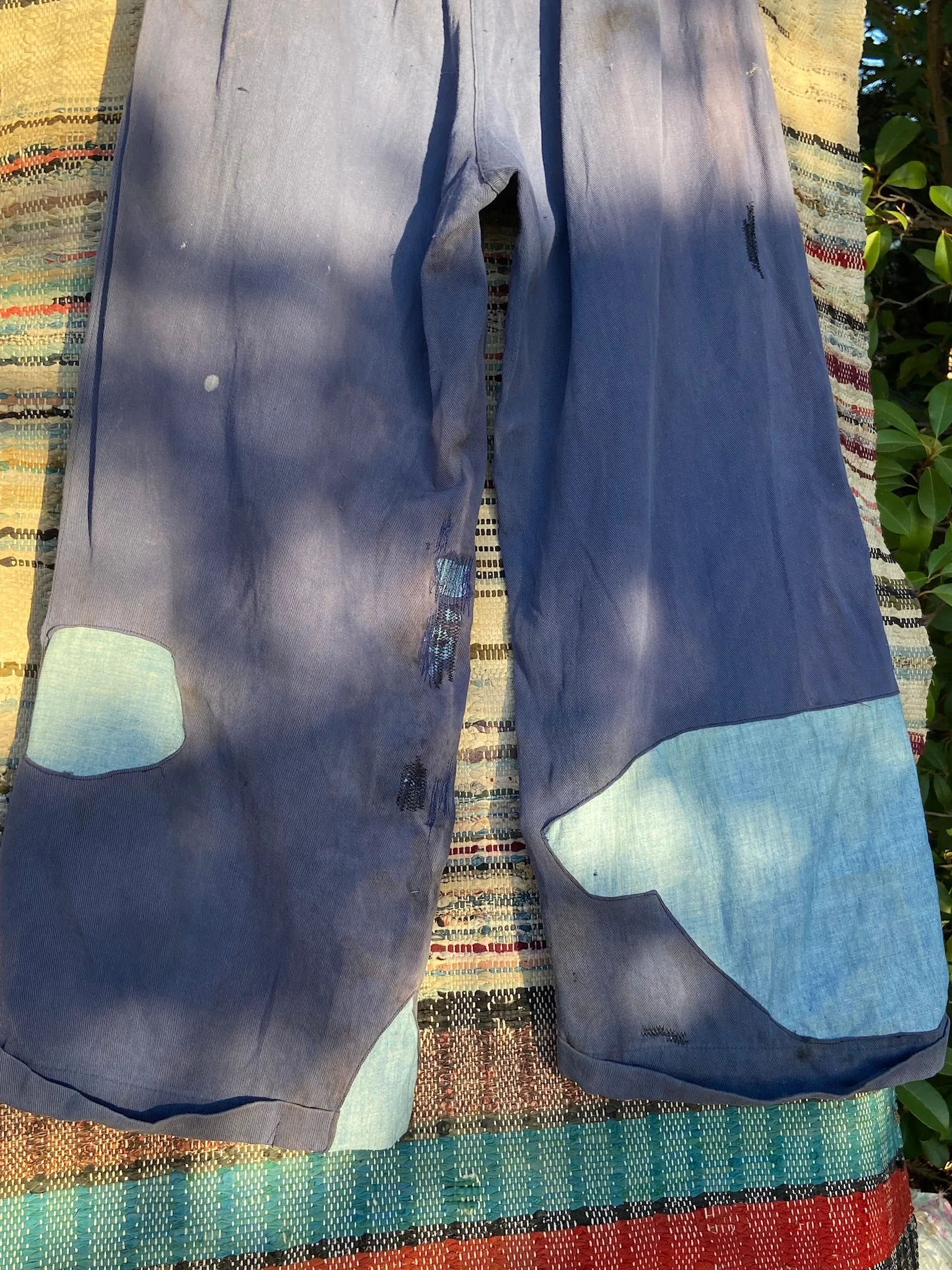1930s Distressed/ Patched 1930s Side Button Trousers