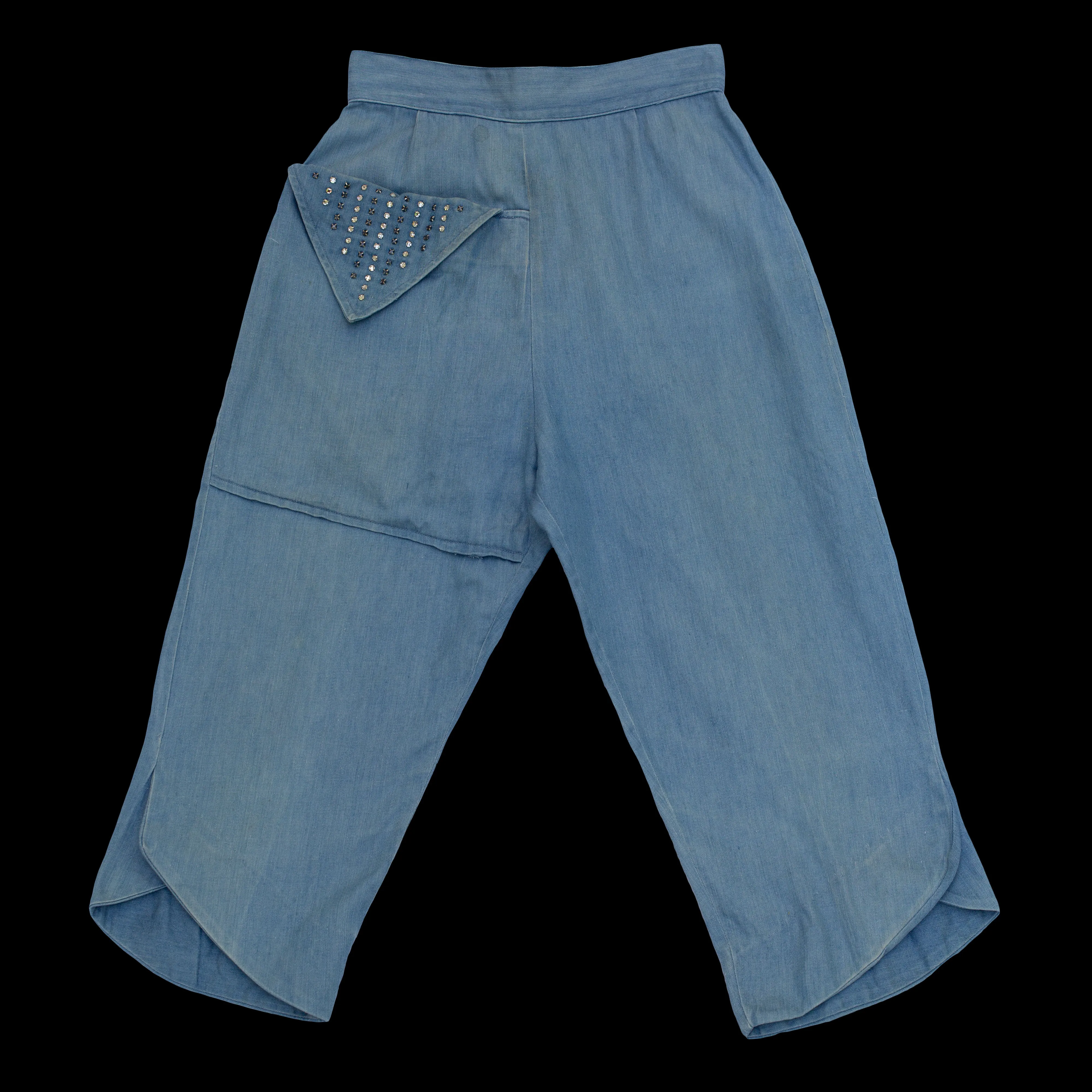 1950s Chambray Rhinestone Studded Set