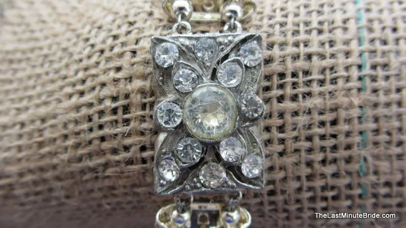 2 Strand Swarovski Vintage Pearl & Crystal Bracelet