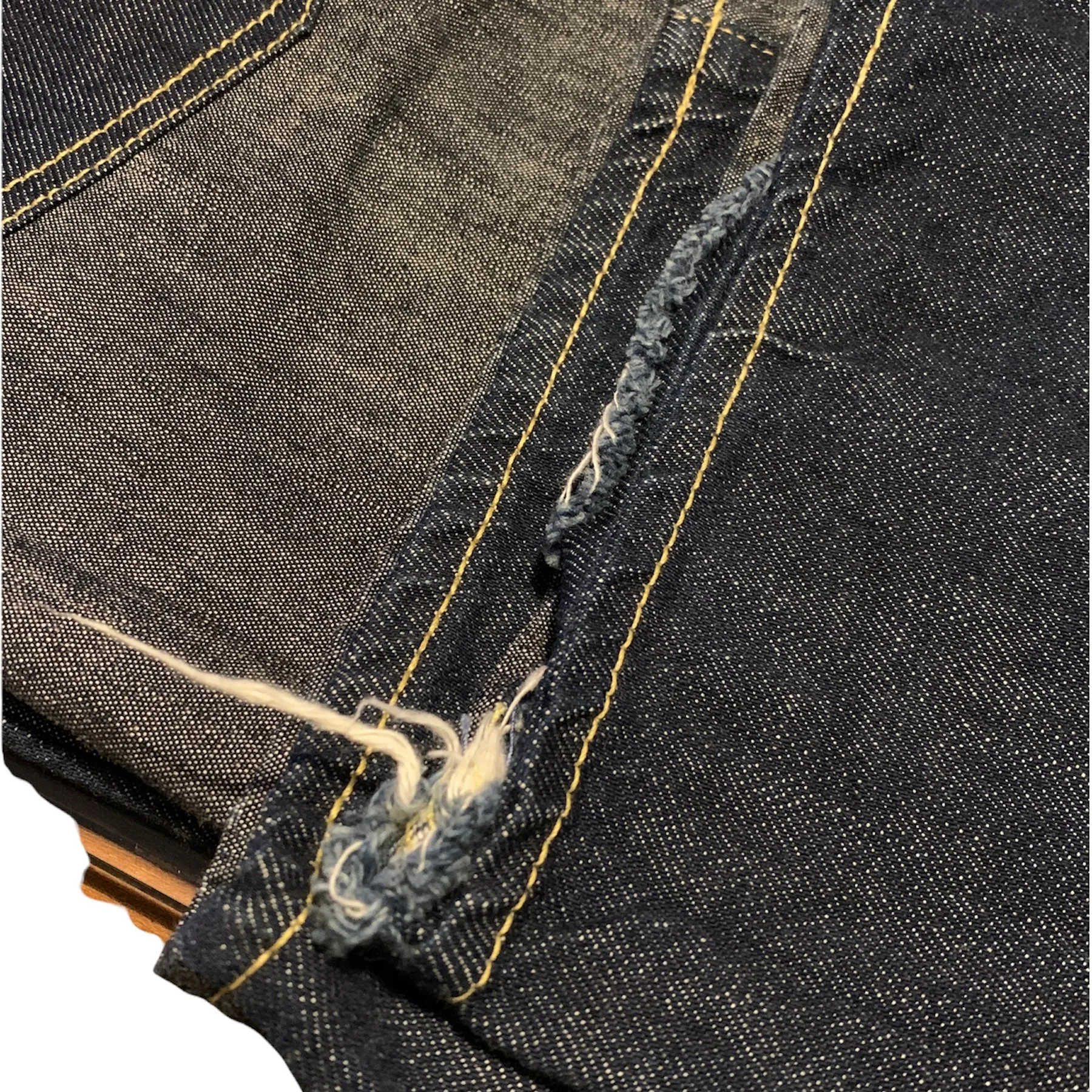 [36] Kapital Two Tone indigo Denim Chambray Jeans