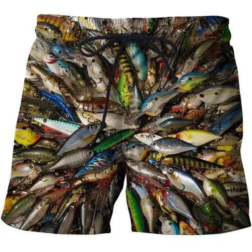 3D Fishing Shorts Lure Addiction