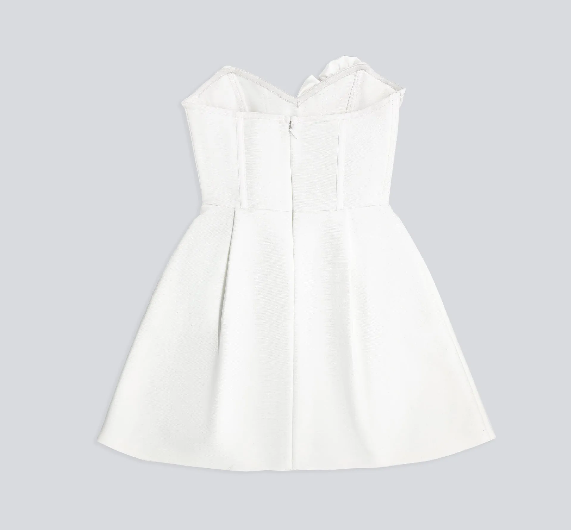 3D Flower Embellished Bandage Mini Dress
