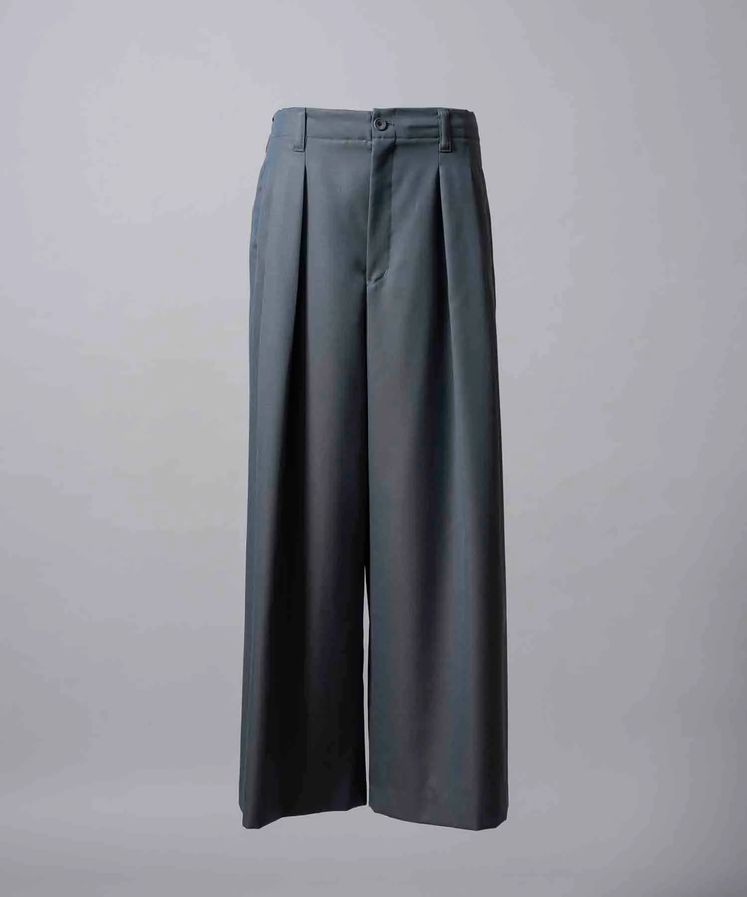 4 Colors Chambray Washable Wool Baggy Wide Pants