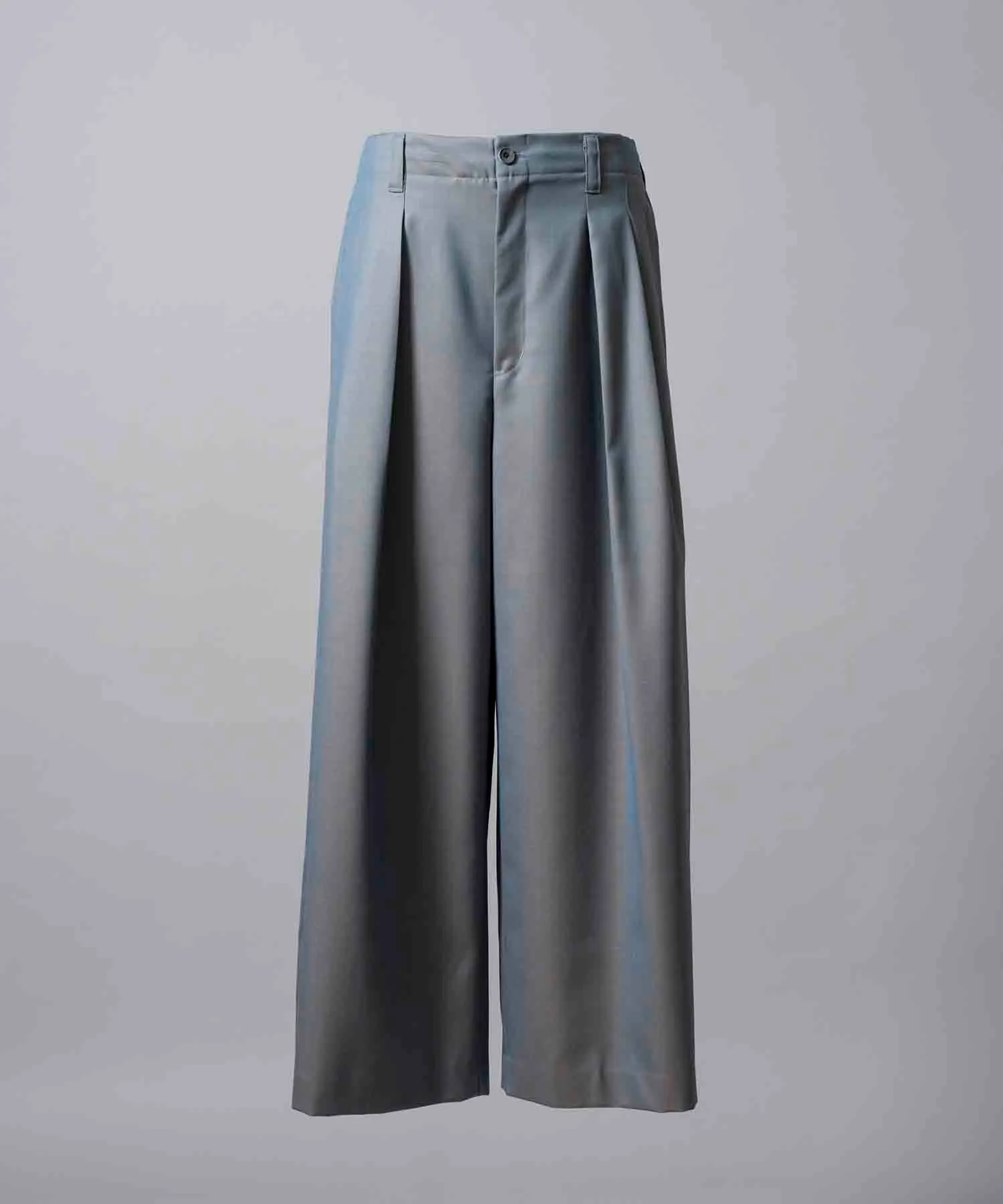 4 Colors Chambray Washable Wool Baggy Wide Pants