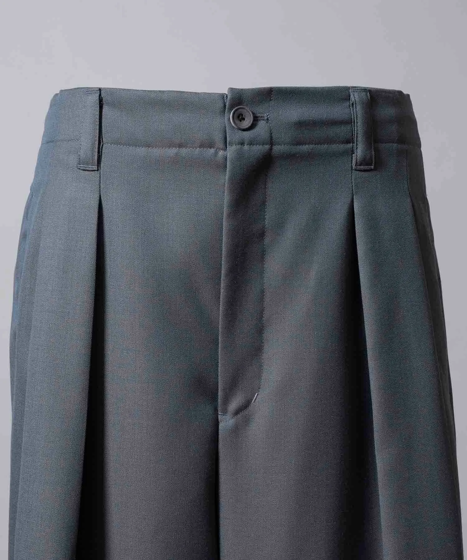4 Colors Chambray Washable Wool Baggy Wide Pants