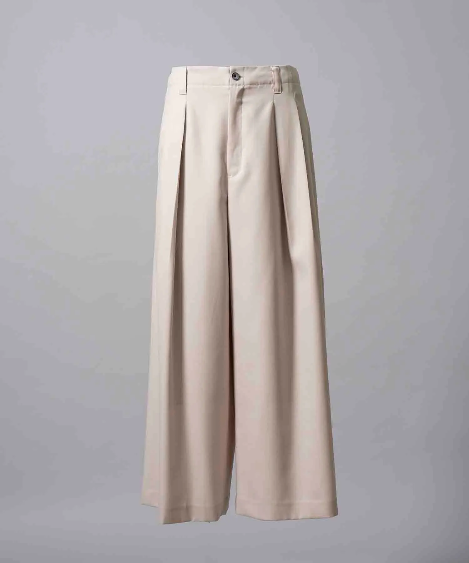 4 Colors Chambray Washable Wool Baggy Wide Pants