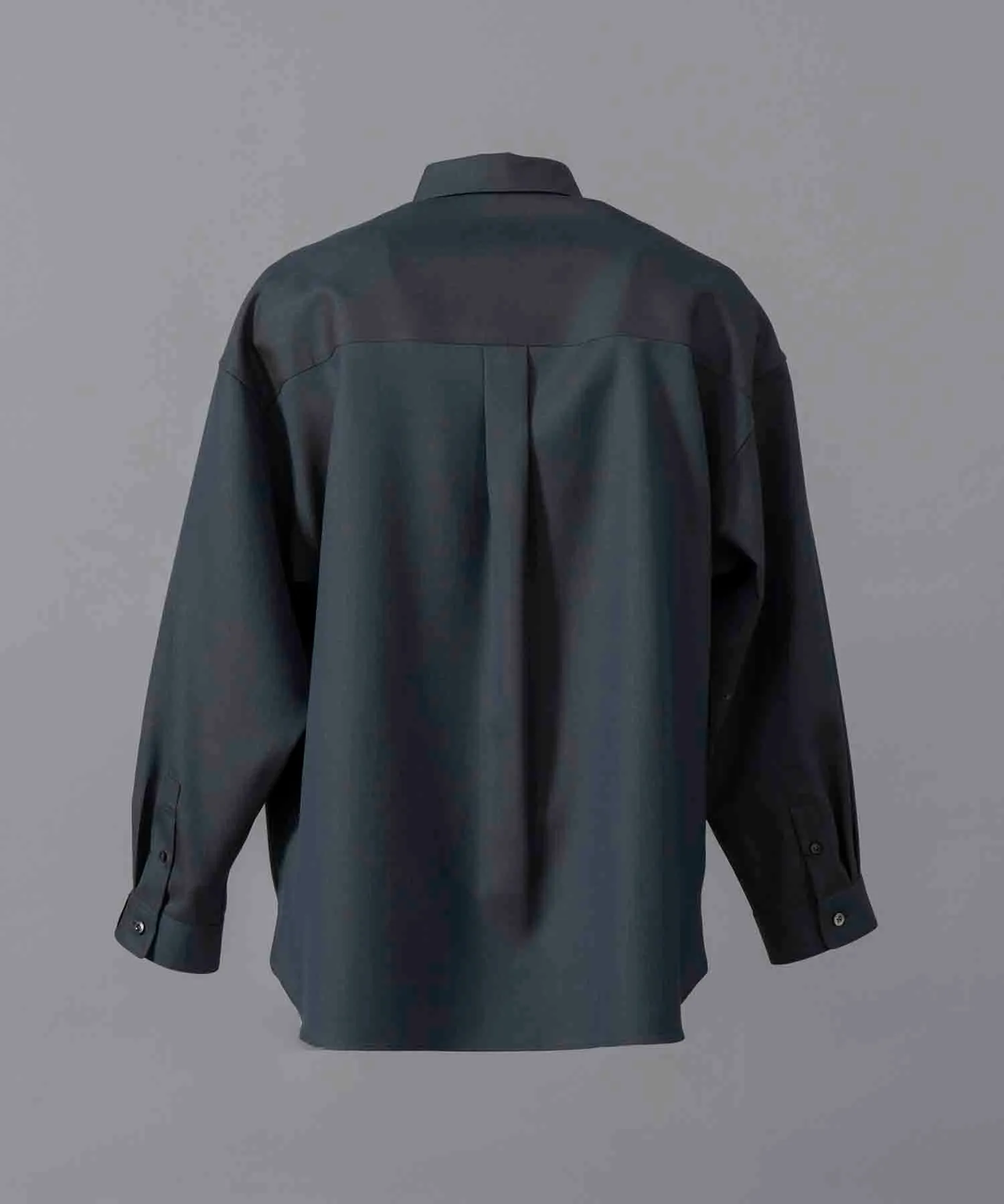 4 Colors Chambray Washable Wool Prime-Over Regular Collar Shirt