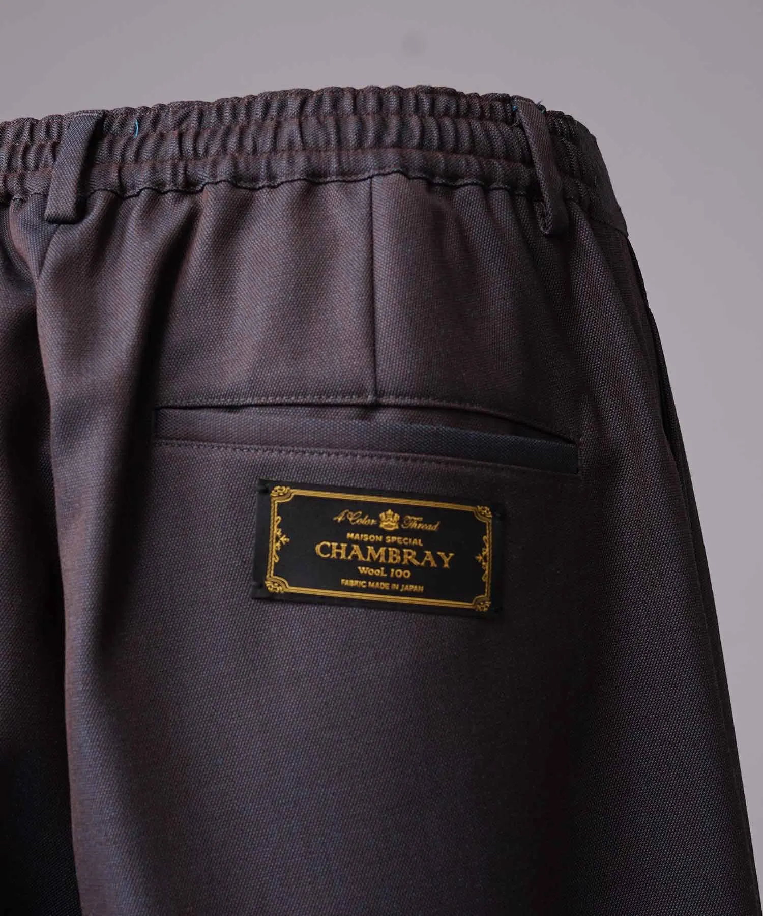 4 Colors Chambray Washable Wool Prime-Wide Shorts
