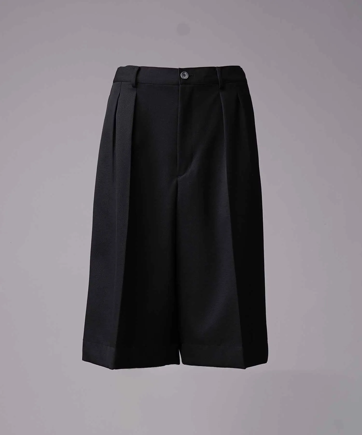 4 Colors Chambray Washable Wool Prime-Wide Shorts