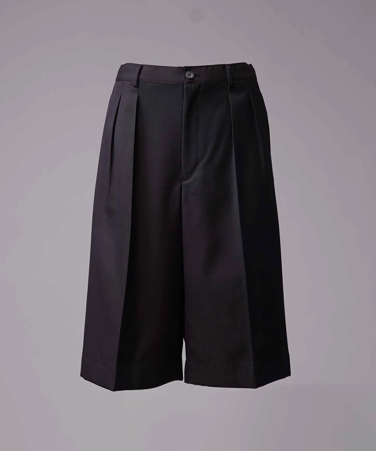 4 Colors Chambray Washable Wool Prime-Wide Shorts