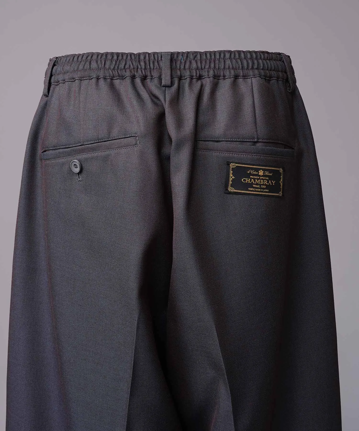 4 Colors Chambray Washable Wool Prime-Wide Shorts