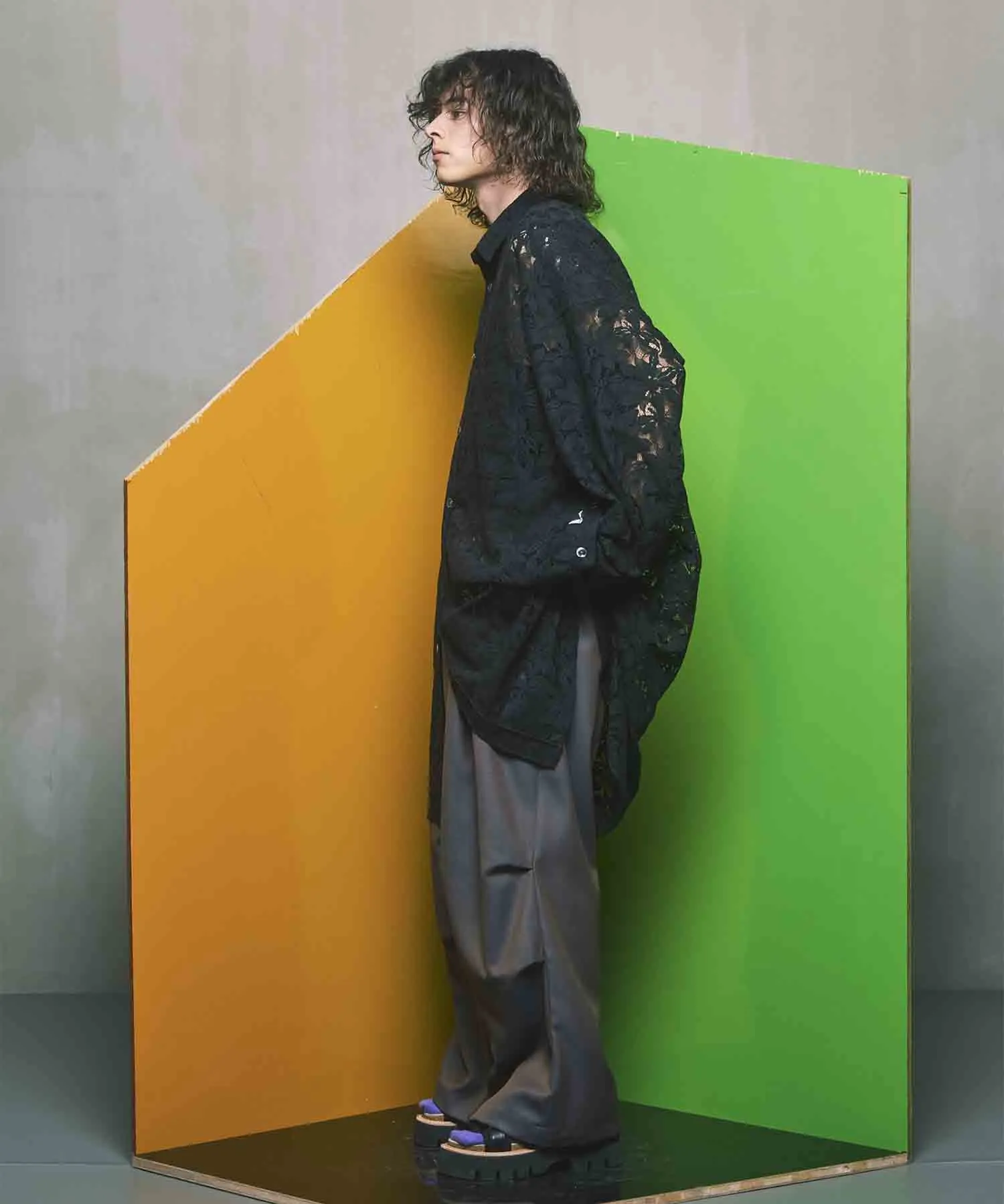 4 Colors Chambray Washable Wool Prime-Wide Snow Pants