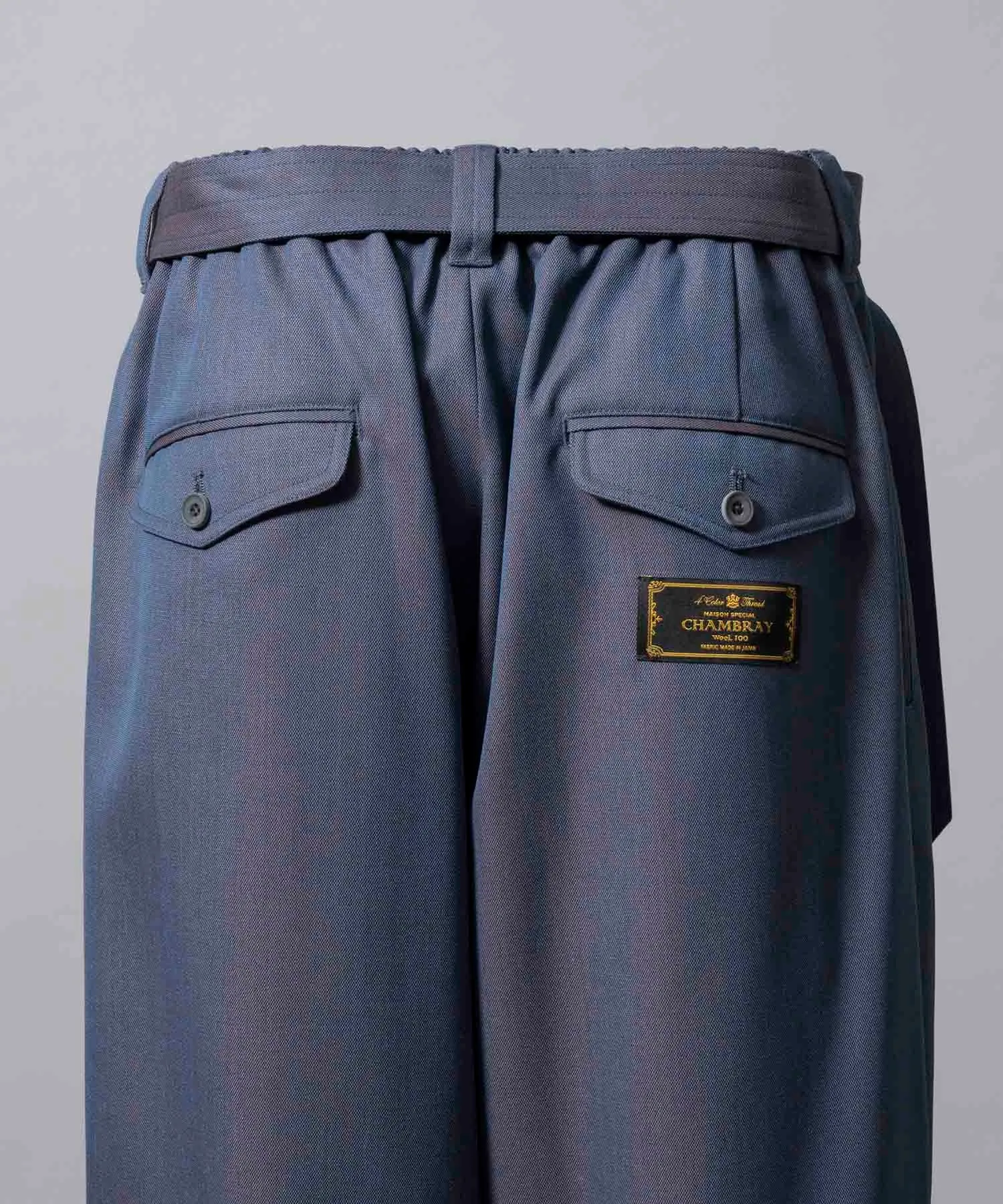 4 Colors Chambray Washable Wool Prime-Wide Snow Pants