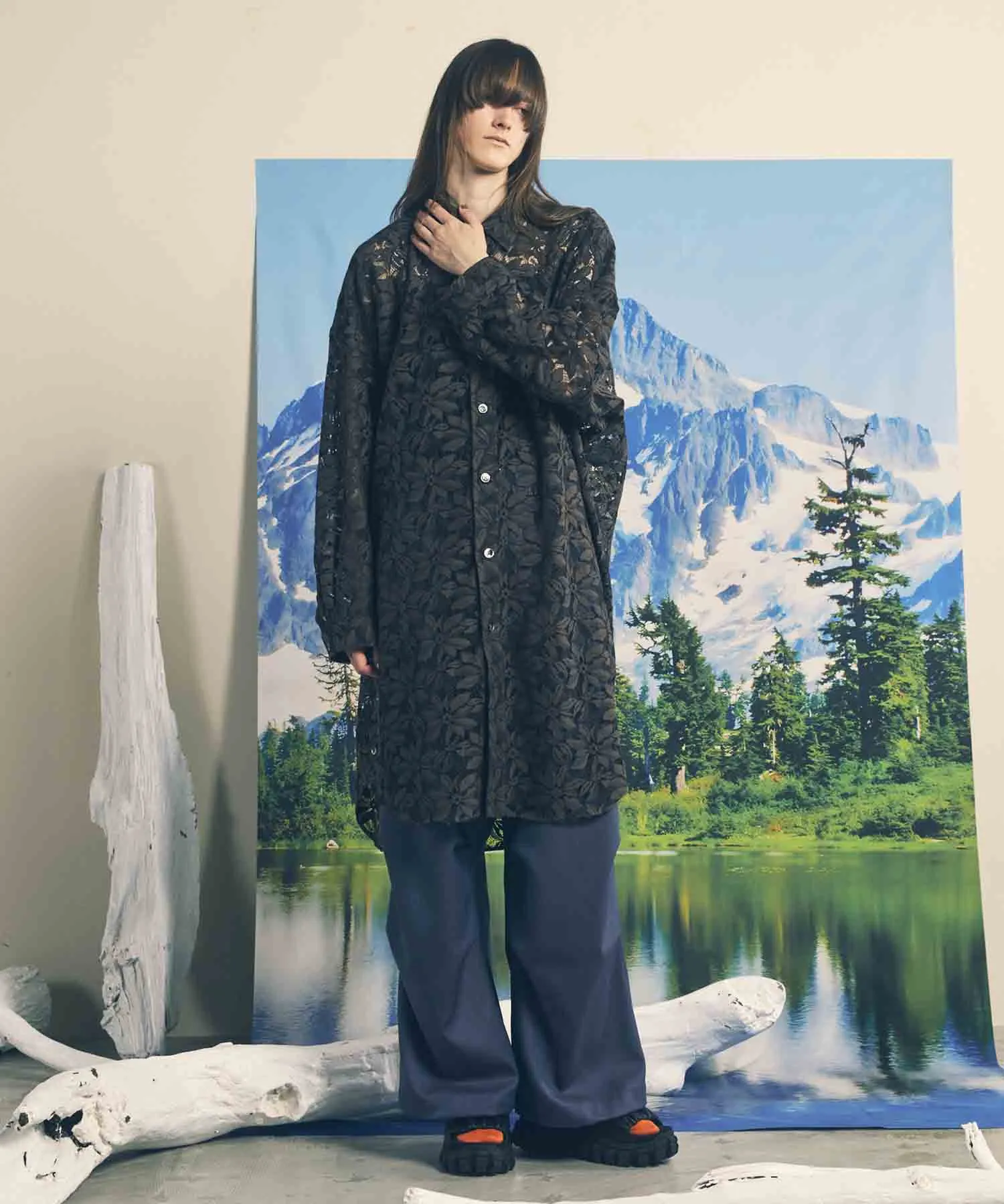 4 Colors Chambray Washable Wool Prime-Wide Snow Pants