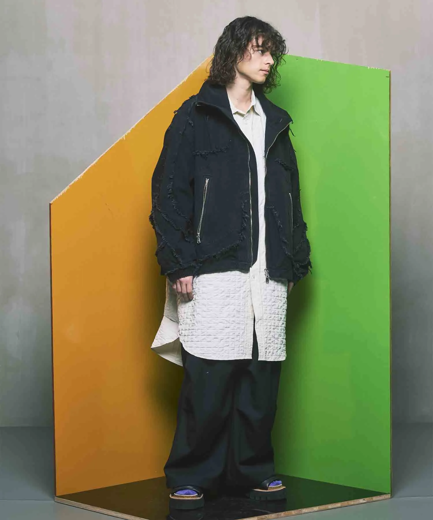 4 Colors Chambray Washable Wool Prime-Wide Snow Pants