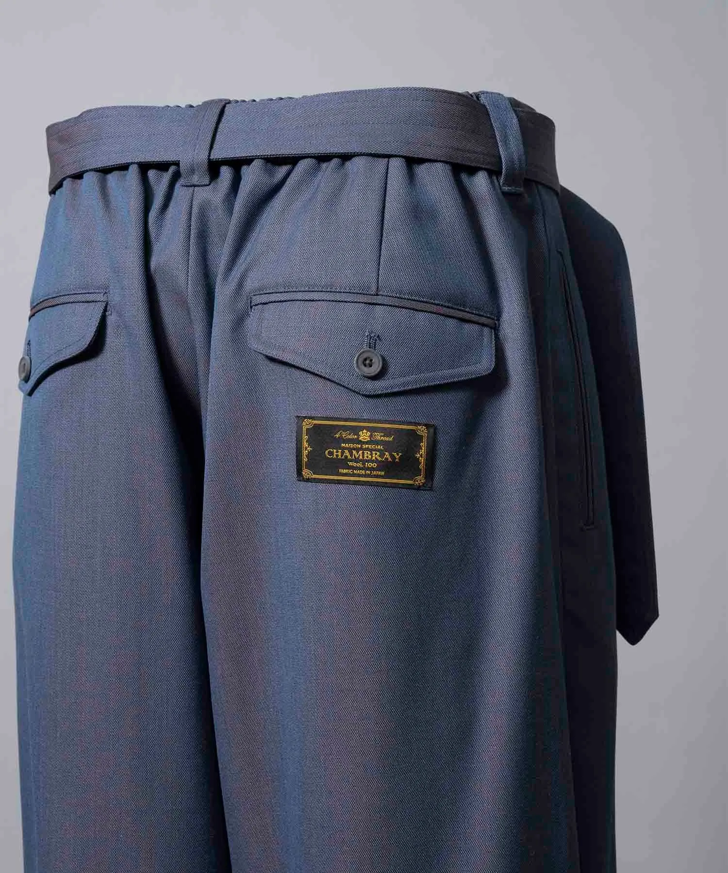 4 Colors Chambray Washable Wool Prime-Wide Snow Pants