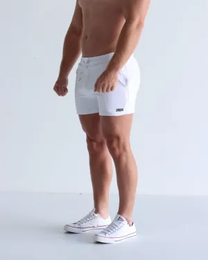 5" Base Shorts - White