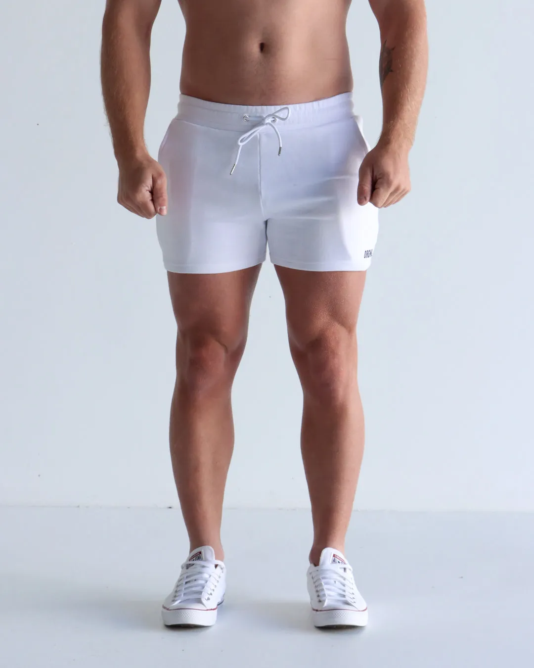 5" Base Shorts - White