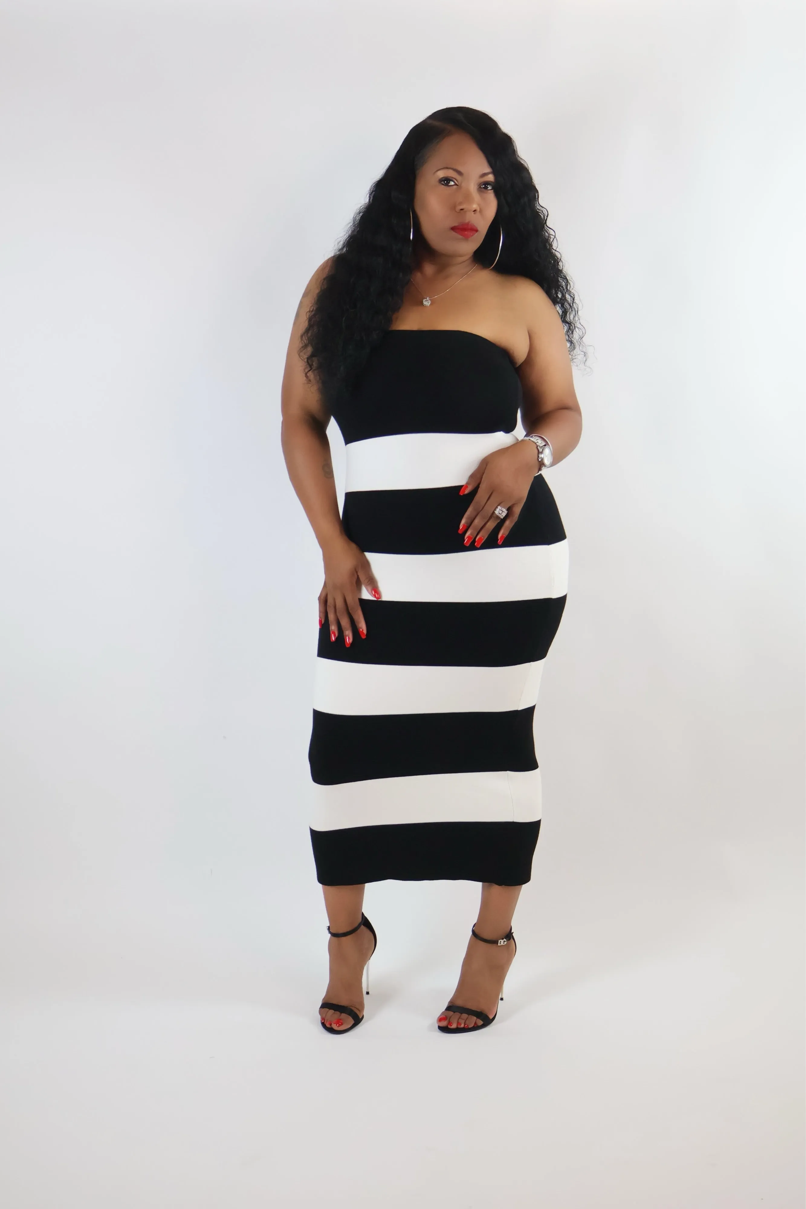 ABOVE THE STANDARD MIDI DRESS