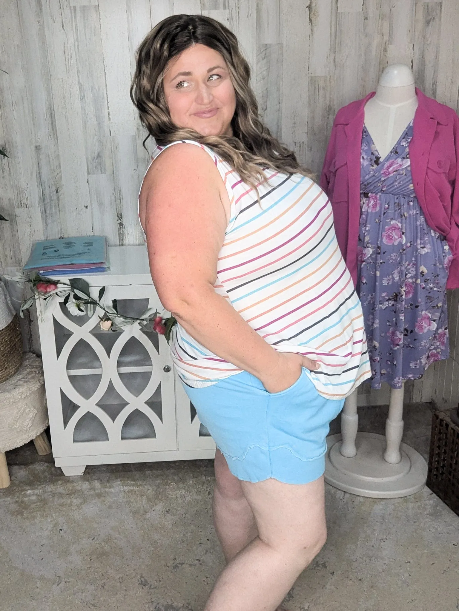 Adalyn Vintage Wash Sweatshirt Shorts (5 colors!)