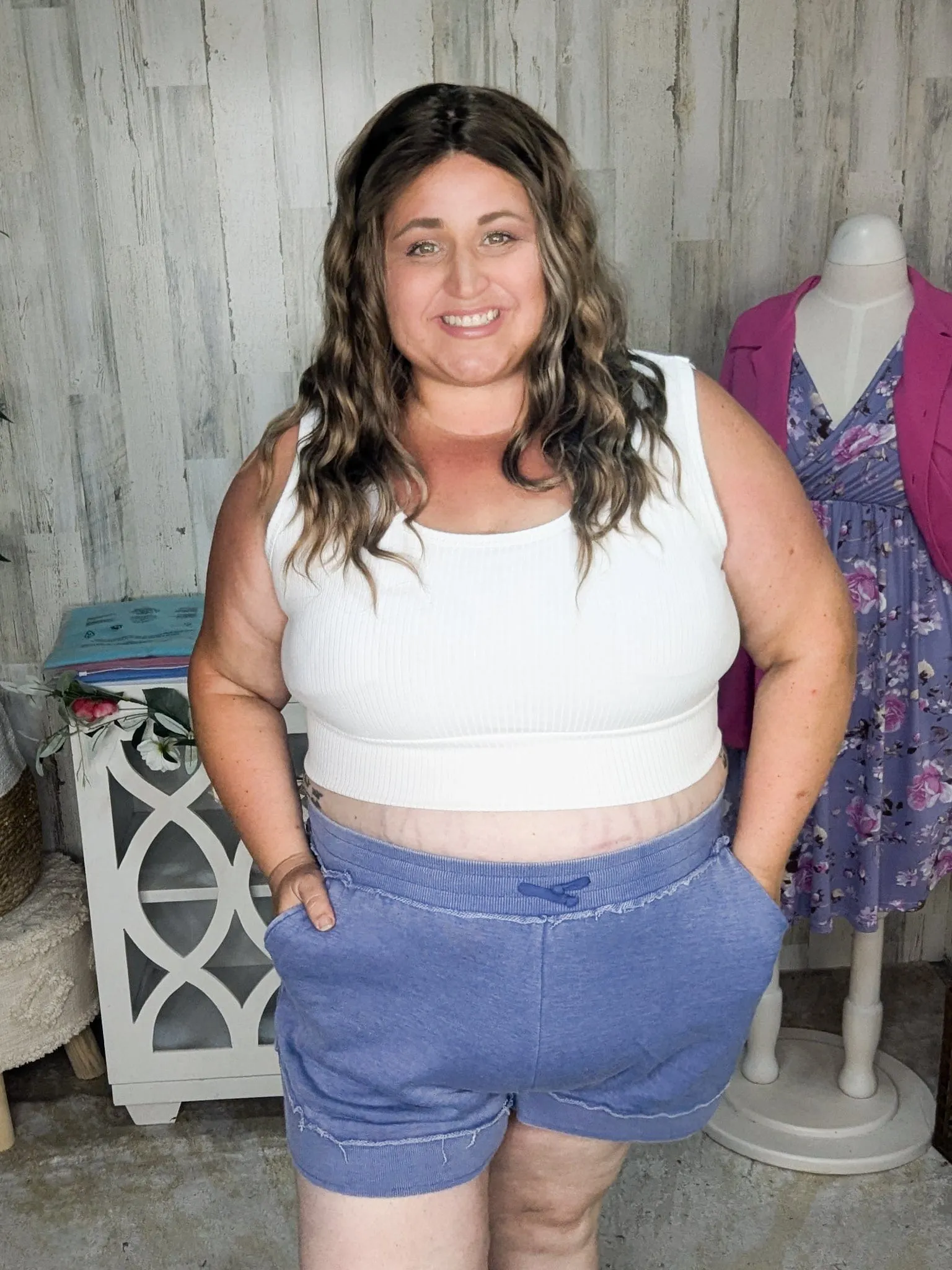 Adalyn Vintage Wash Sweatshirt Shorts (5 colors!)