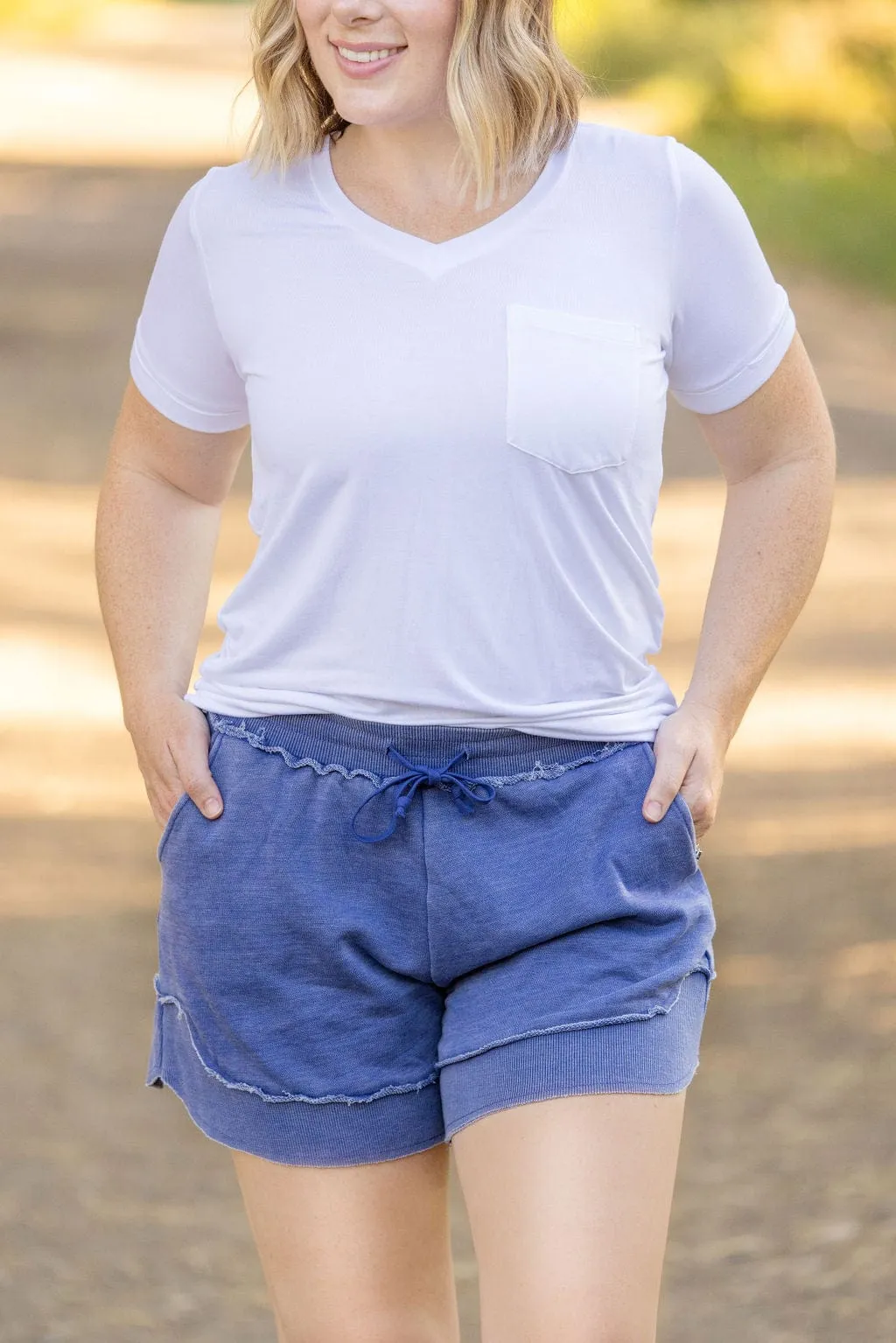 Adalyn Vintage Wash Sweatshirt Shorts (5 colors!)