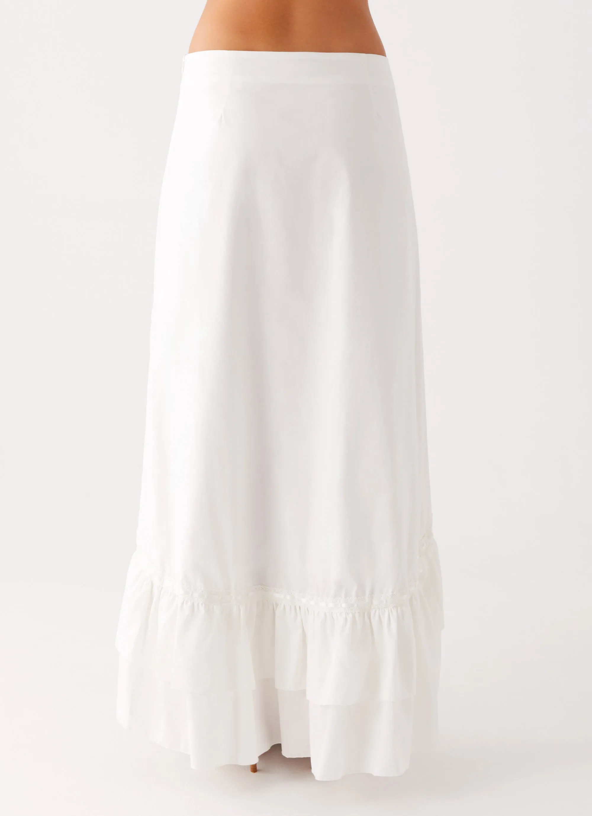 Alessandra Maxi Skirt - White