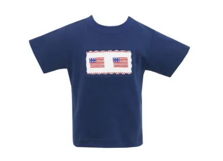 Anavini- Fourth of July Blue Boys Blue Plaid Shorts