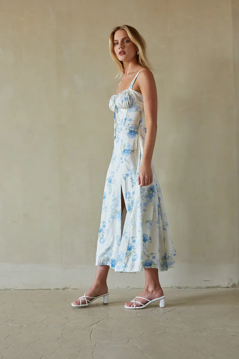 Angelina Sweetheart Floral Midi Dress