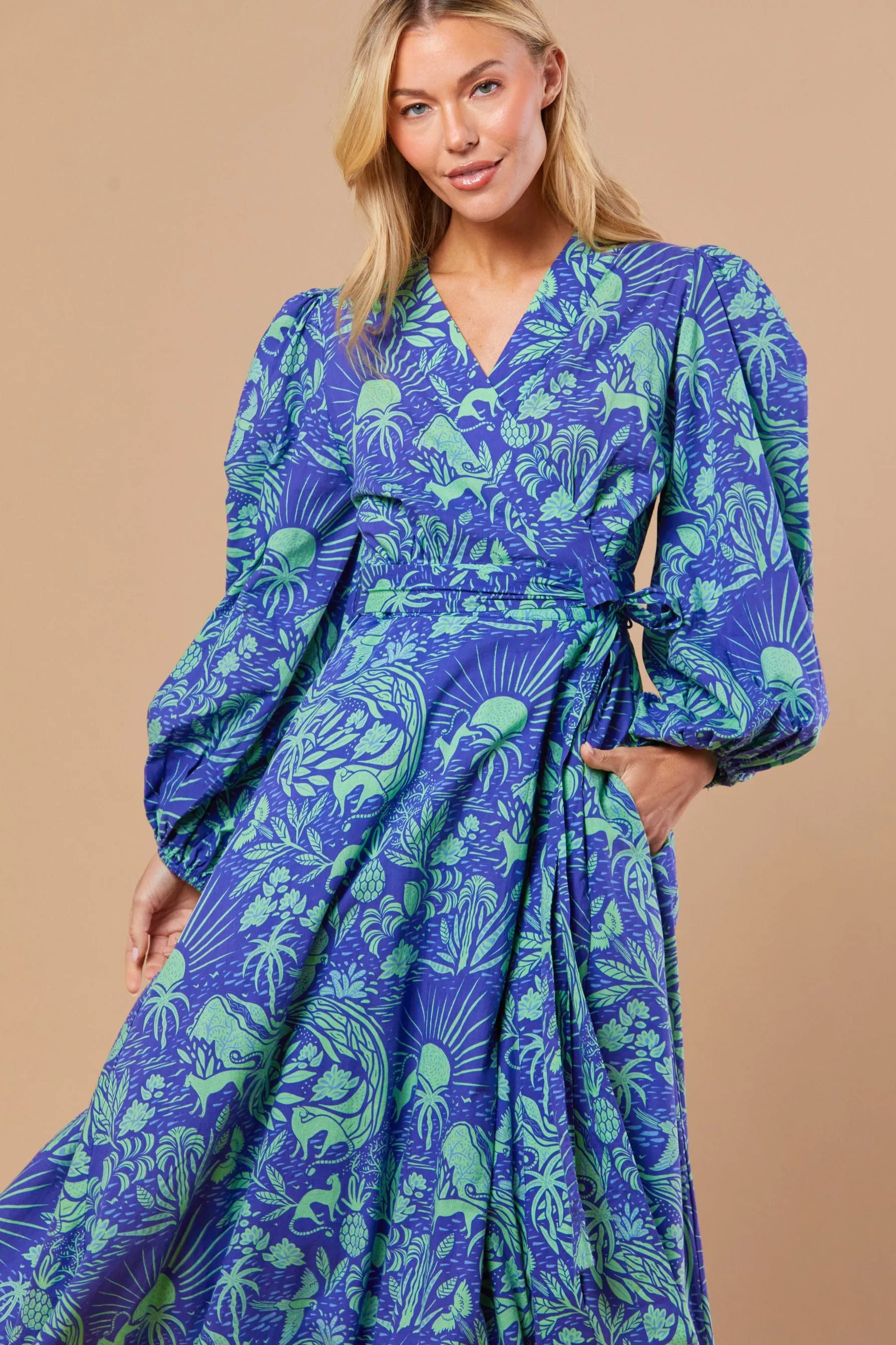 Annabel Dress in Whimsical Island Eve
