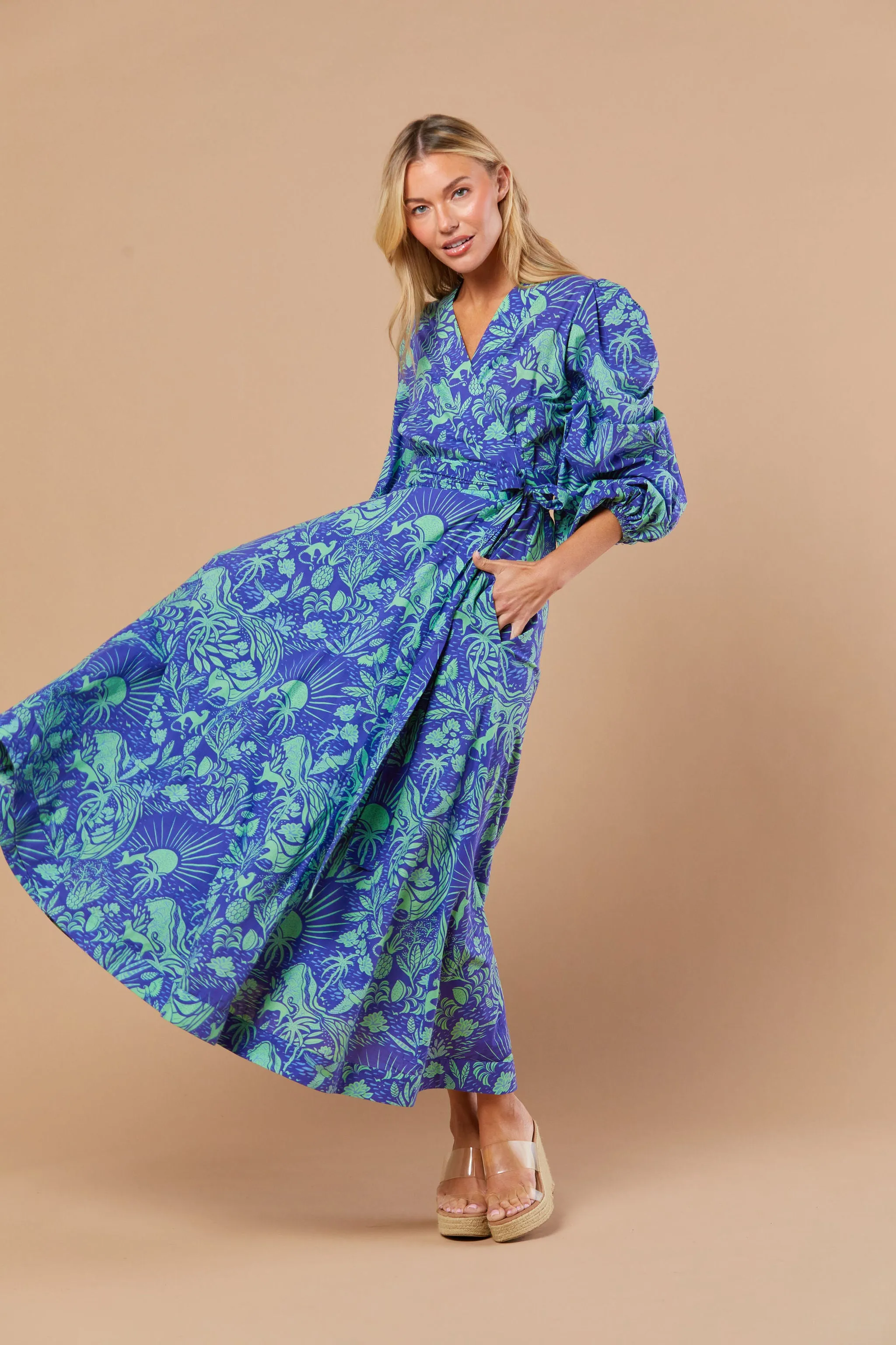 Annabel Dress in Whimsical Island Eve