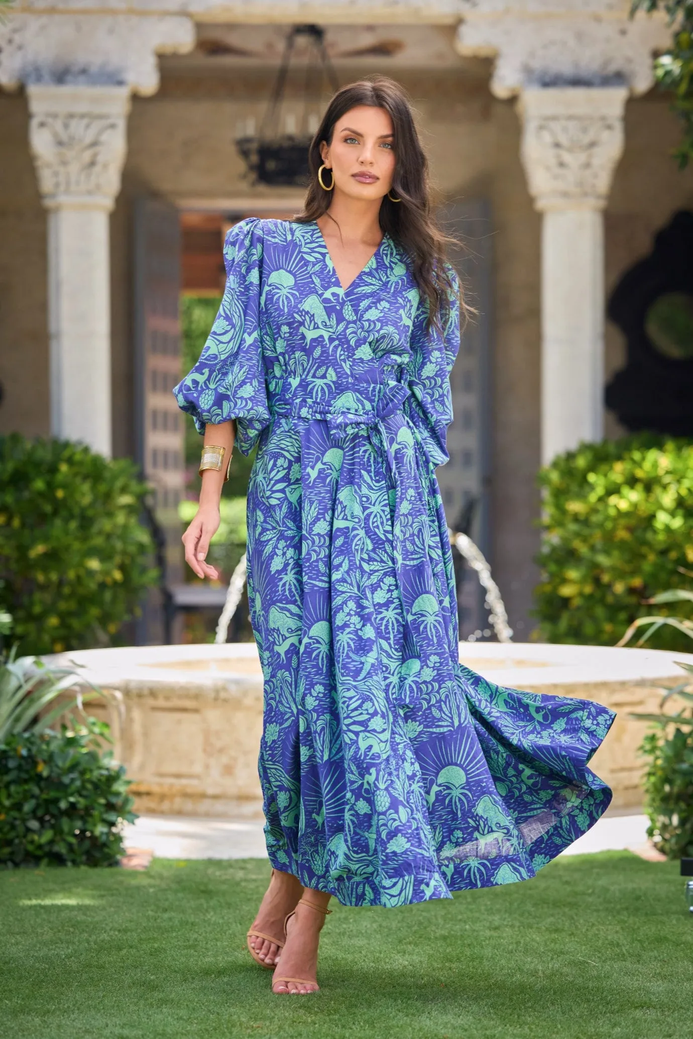 Annabel Dress in Whimsical Island Eve