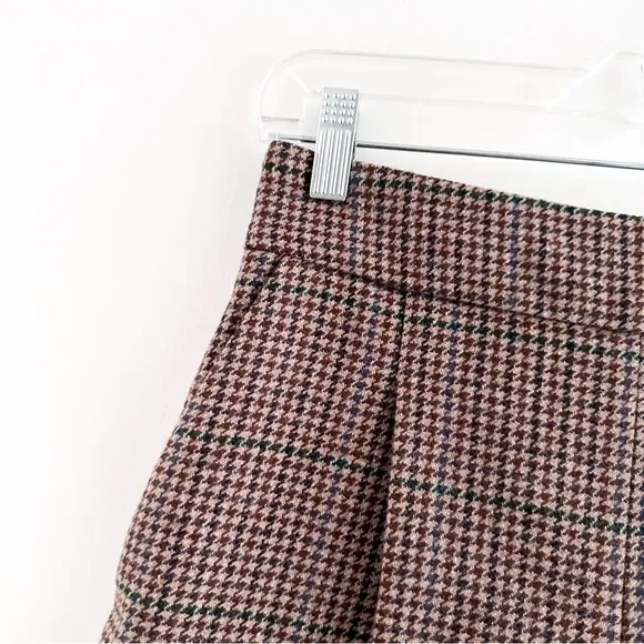 Anthropologie &amp; Other Stories Checkered Wool Tailored Shorts
