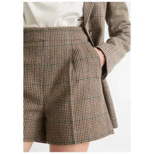 Anthropologie &amp; Other Stories Checkered Wool Tailored Shorts