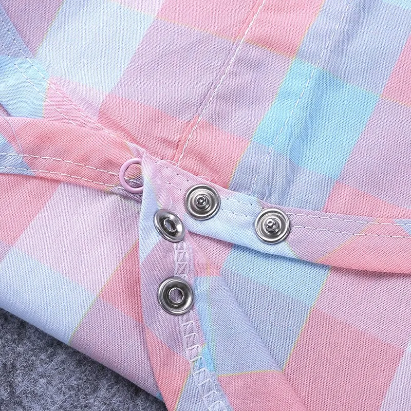 Baby Boy Suit Dress Plaid Shirt Bow Tie Short-Sleeved Jumpsuit Straps Shorts