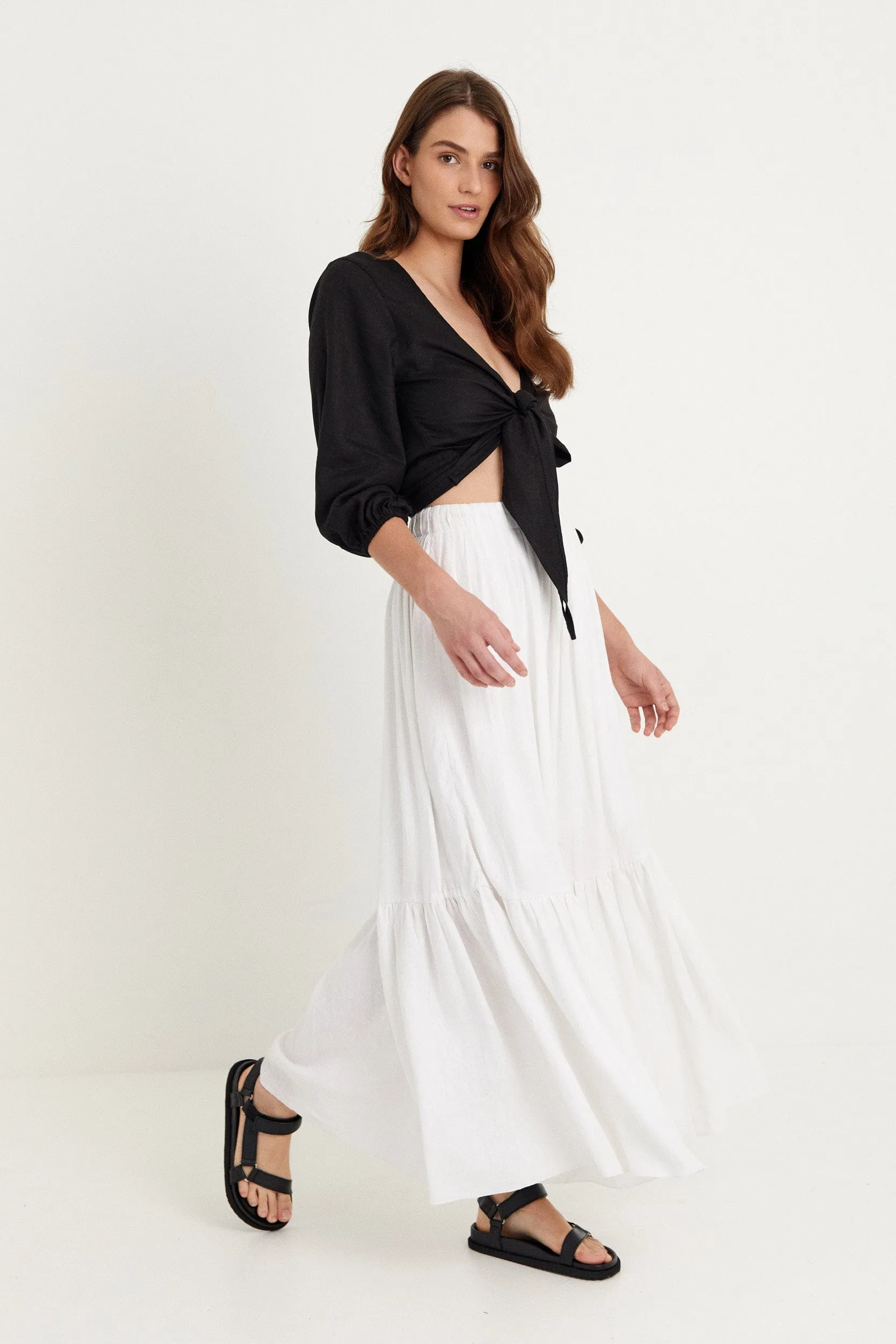 BAE | BOTEHLINEN  SKIRT - WHITE