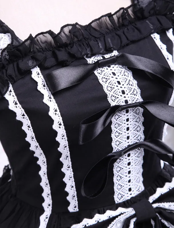 Bandage Lace Cotton Gothic Lolita Dress