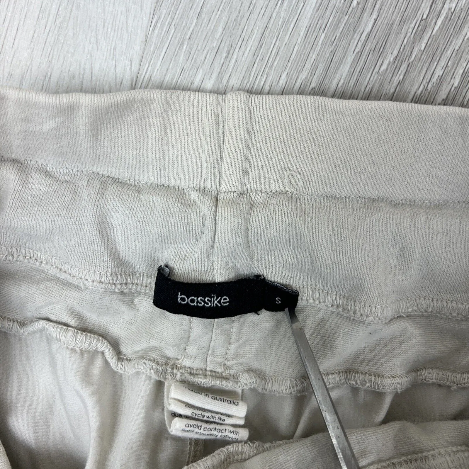 Bassike Womens Beige Jogger Pants Size Small