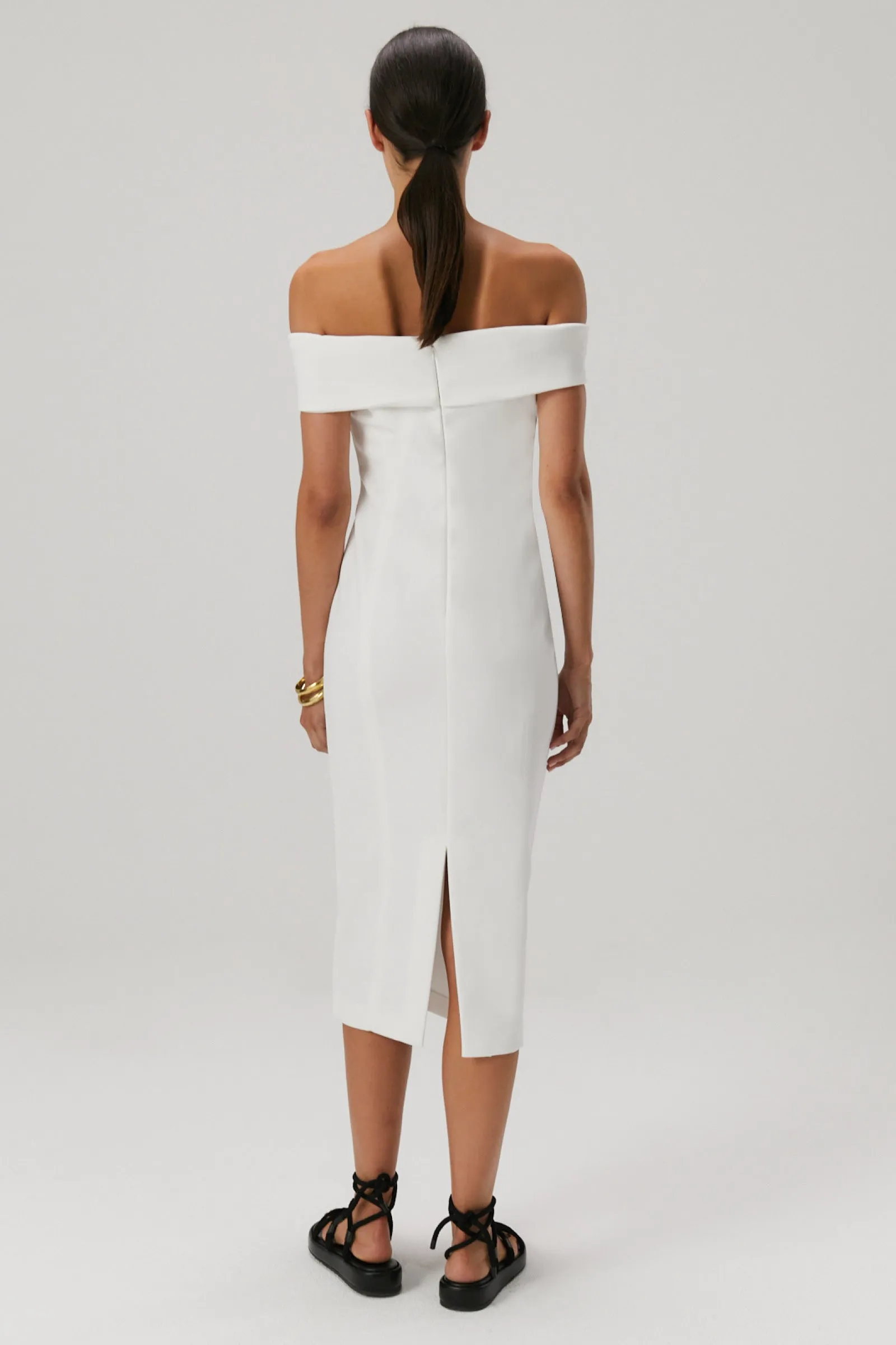 BERNADINE CREPE MIDI DRESS