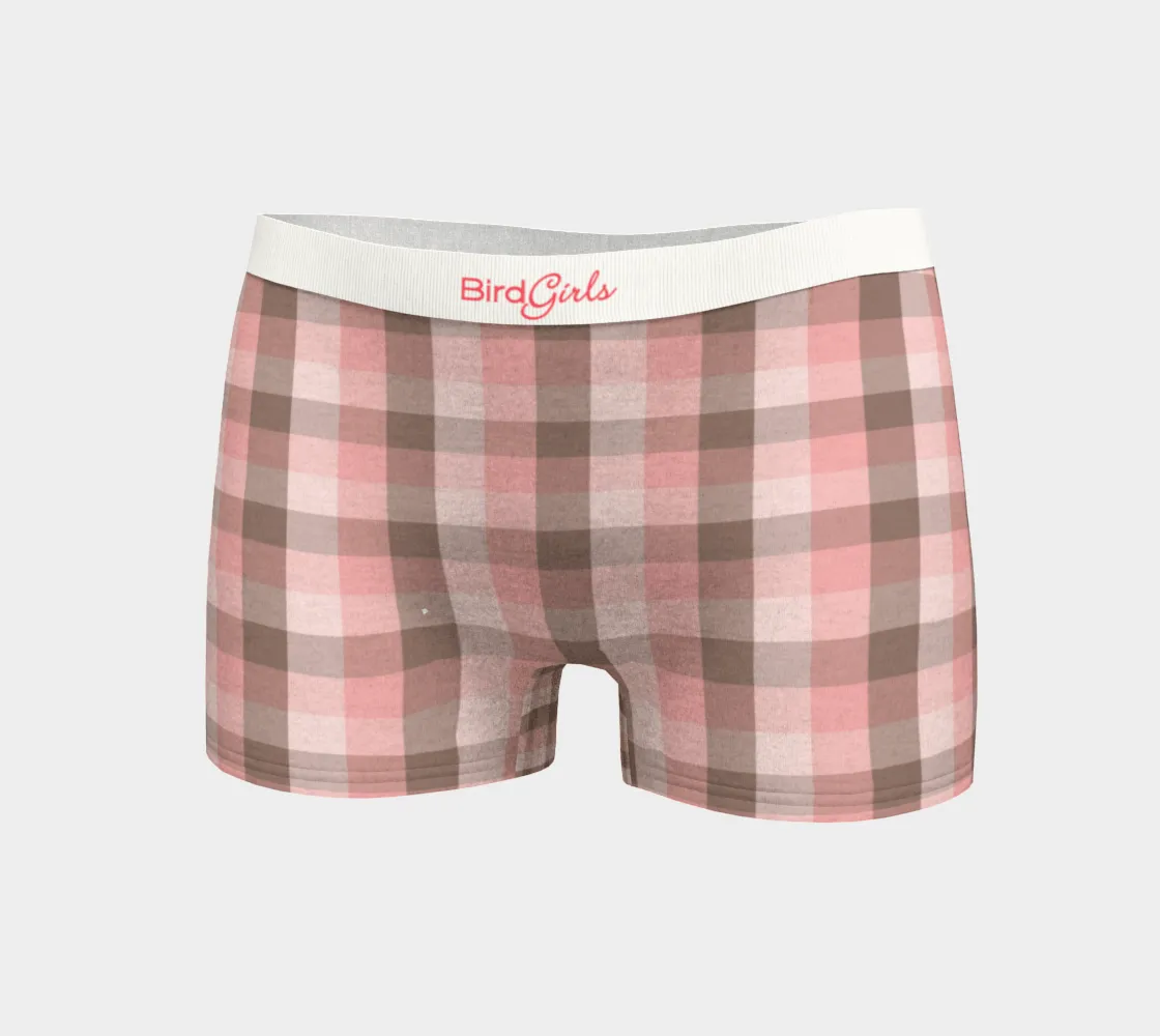 BirdGirls Plaid Boy Shorts