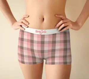 BirdGirls Plaid Boy Shorts