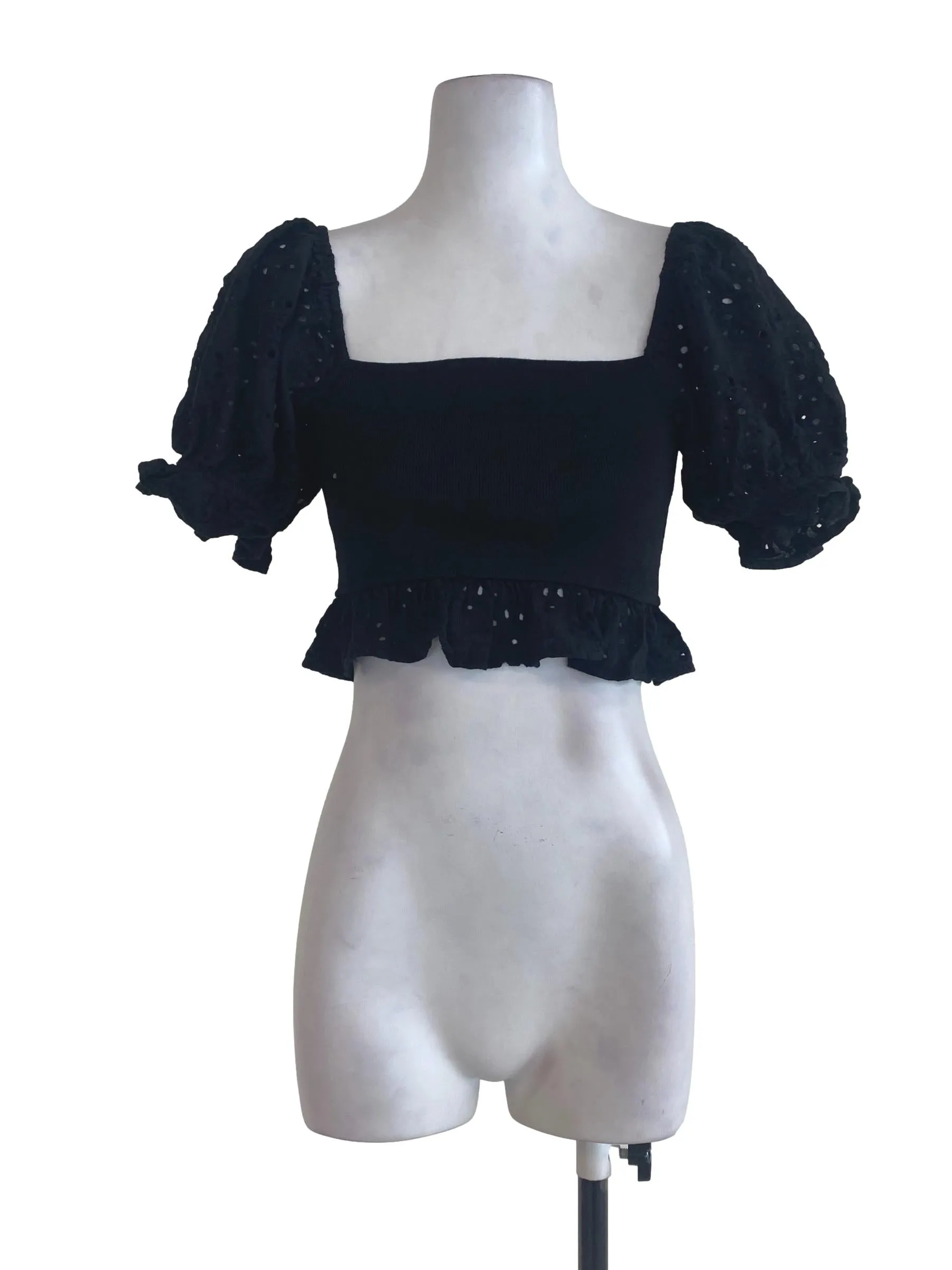 Black Knitted Top