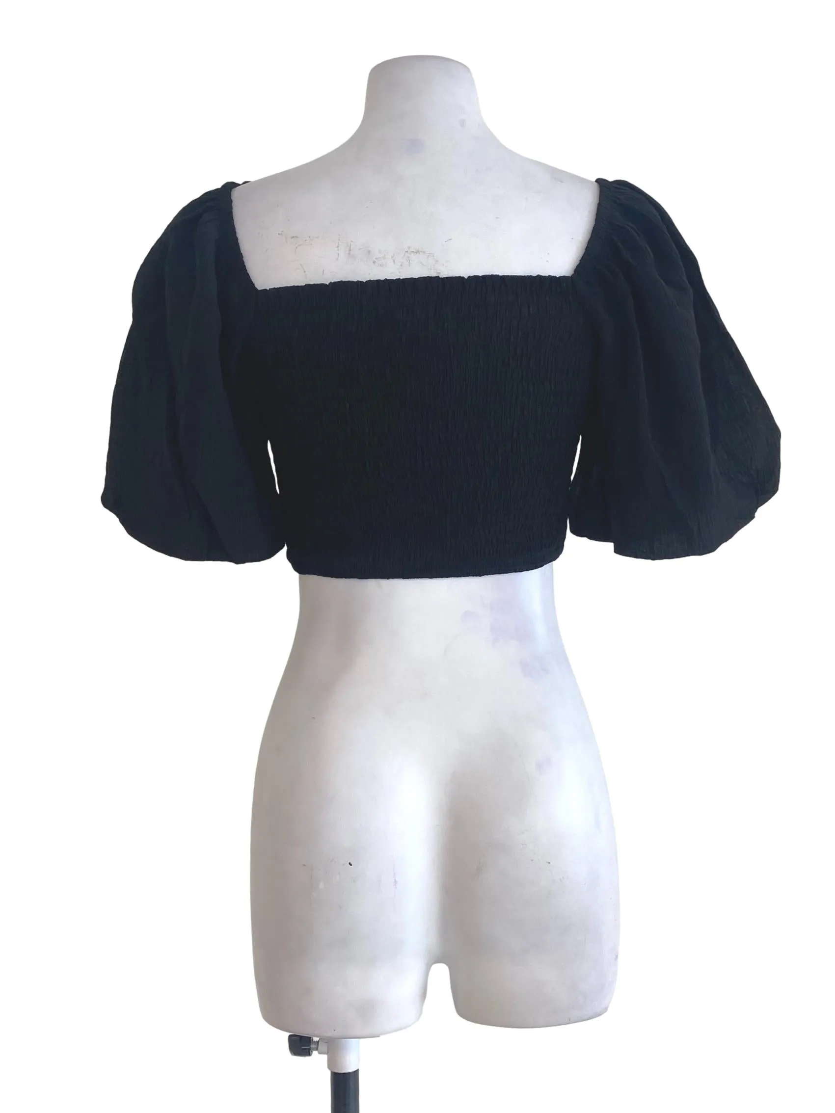 Black Pleated Top