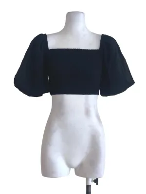 Black Pleated Top