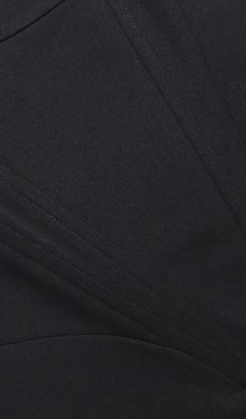 BLACK STRAPLESS FEATHER CORSET DRESS