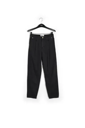 Black tapered jeans