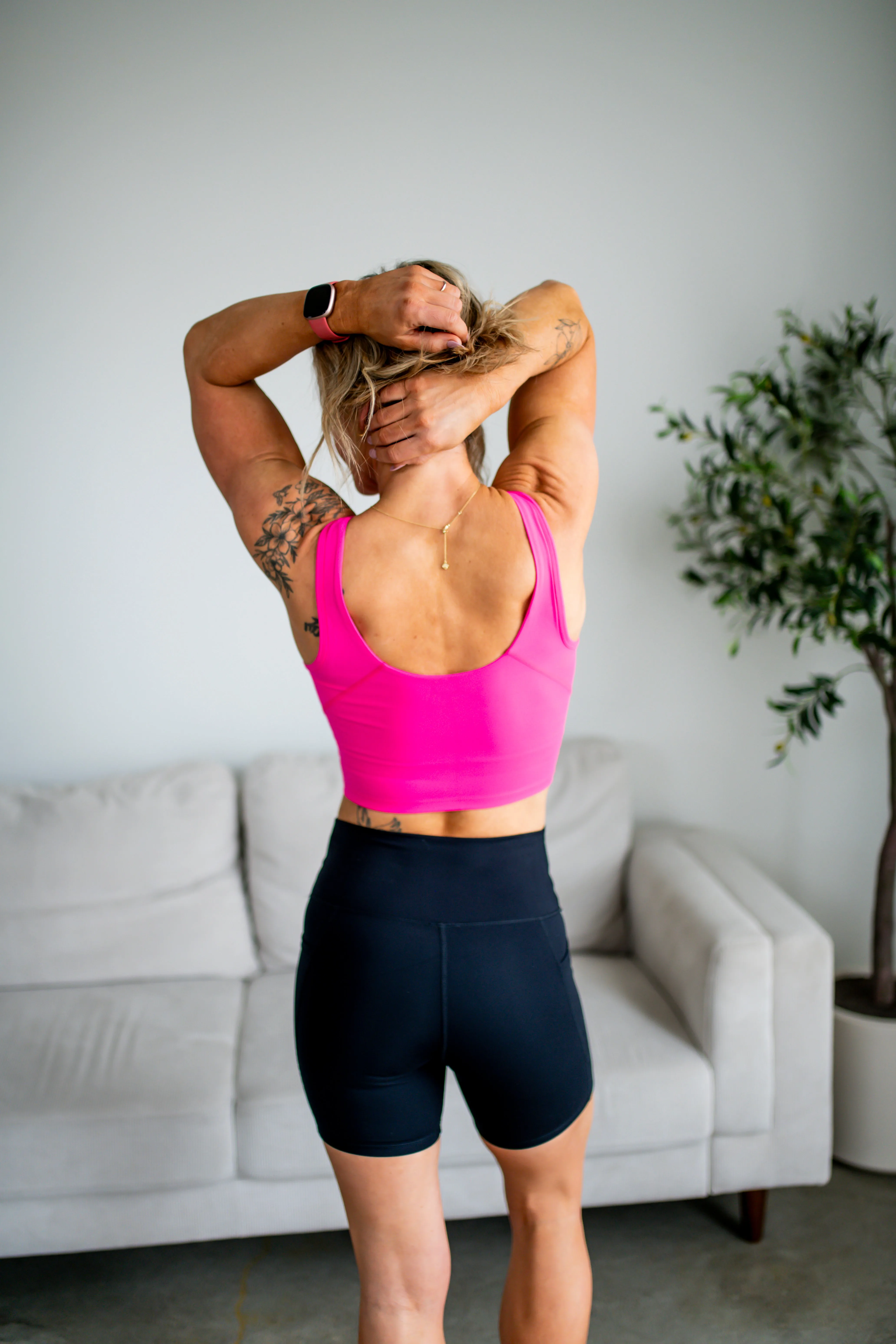Black Venice Cloud Sculpt Biker Shorts